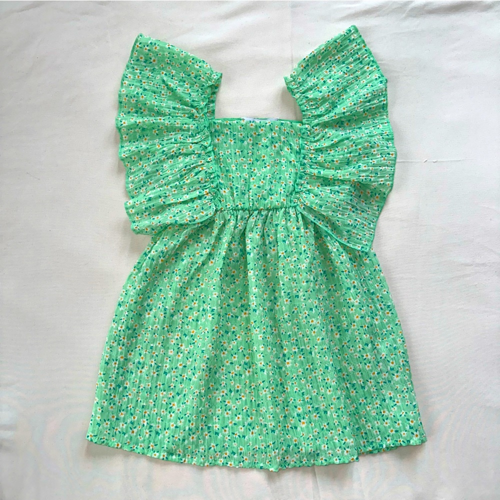 New ruffle sleeve dress.